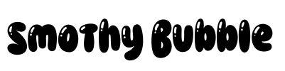 Smothy Bubble Font Image