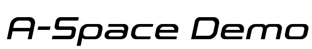 A-Space Demo Font Image