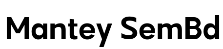 Mantey SemBd Font Image