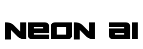 Neon AI Font Image