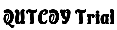 QUTCOY Trial Font Image