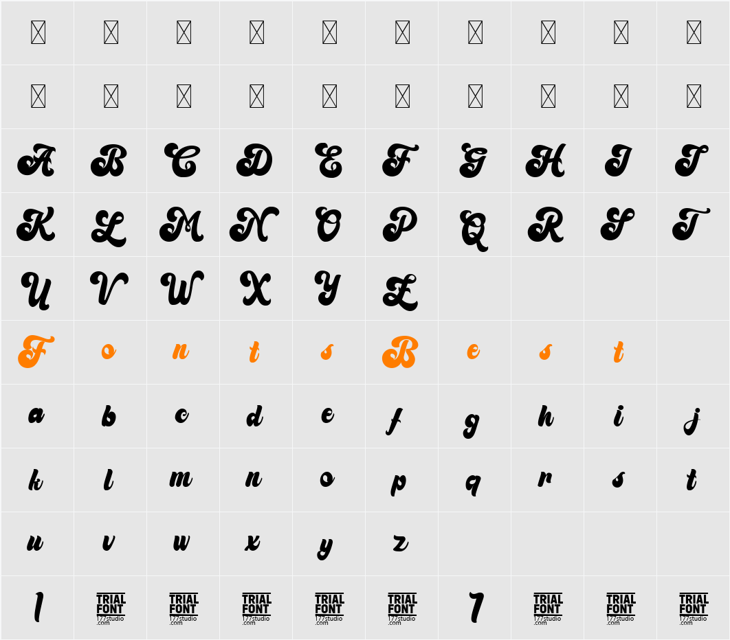 Thinking Script Demo Character Map