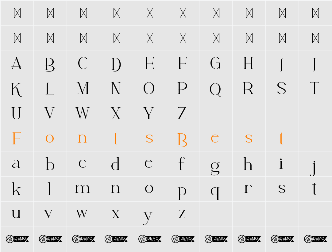 Decouple Demo Character Map