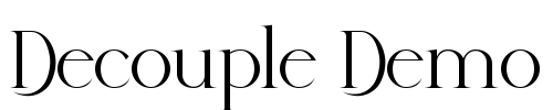 Decouple Demo Font Image