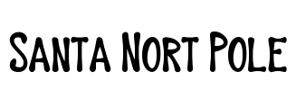 Santa Nort Pole Font Image