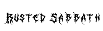 Rusted Sabbath Font Image