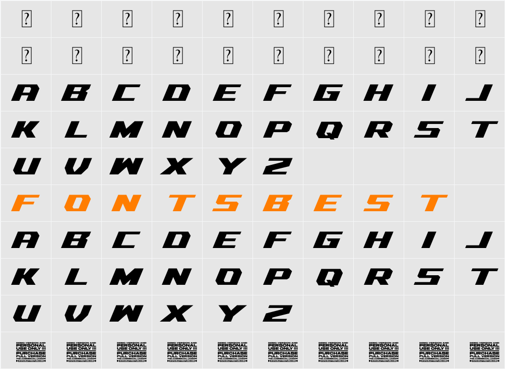 Racing Engine Character Map
