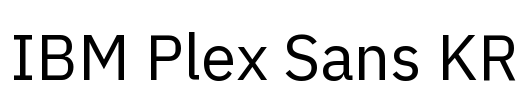 IBM Plex Sans KR Font Image