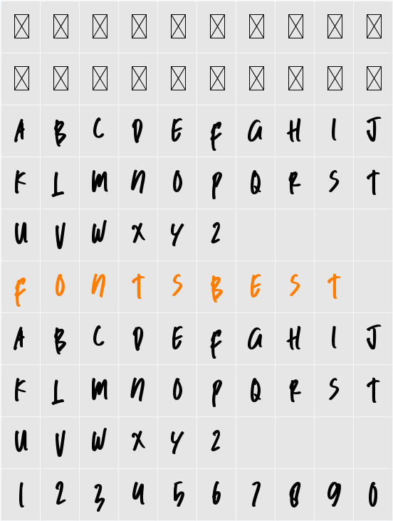 Watchout Demo Character Map