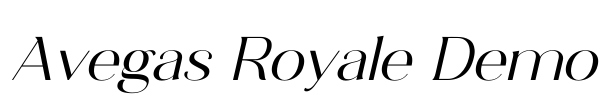 Avegas Royale Demo Font Image