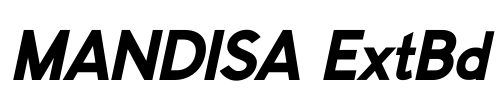 MANDISA ExtBd Font Image