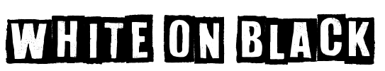 White On Black Font Image