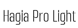Hagia Pro Light Font Image