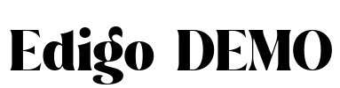 Edigo DEMO Font Image