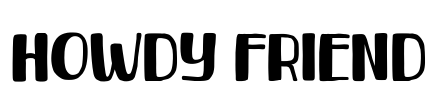 Howdy Friend Font Image