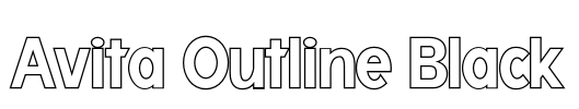 Avita Outline Black