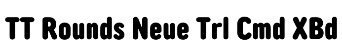TT Rounds Neue Trl Cmd XBd Font Image
