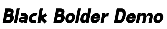 Black Bolder Demo