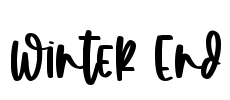 Winter End Font Image