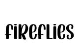 Fireflies Font Image