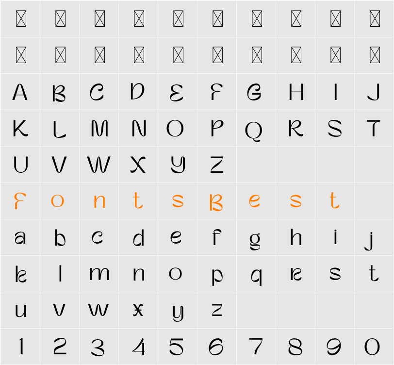Enforia Character Map