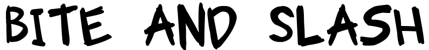 Bite and Slash Font Image