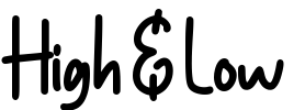 High & Low Font Image