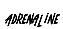  ADRENALINE Font Image