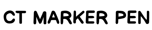 CT Marker Pen Font Image