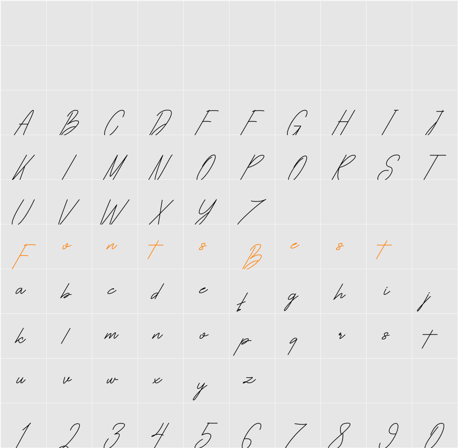 Butterfloo Character Map