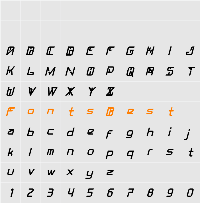 GalacticForce Demo Character Map
