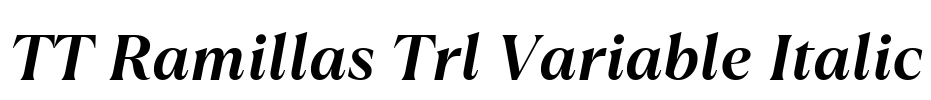 TT Ramillas Trl Variable Italic