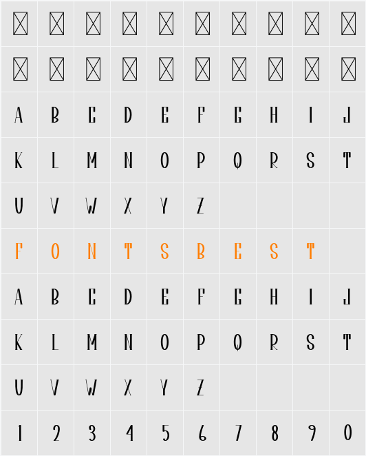 Simple Designer Character Map