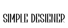 Simple Designer Font Image