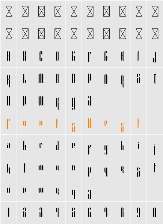 Alexandria Character Map