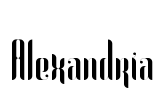 Alexandria Font Image