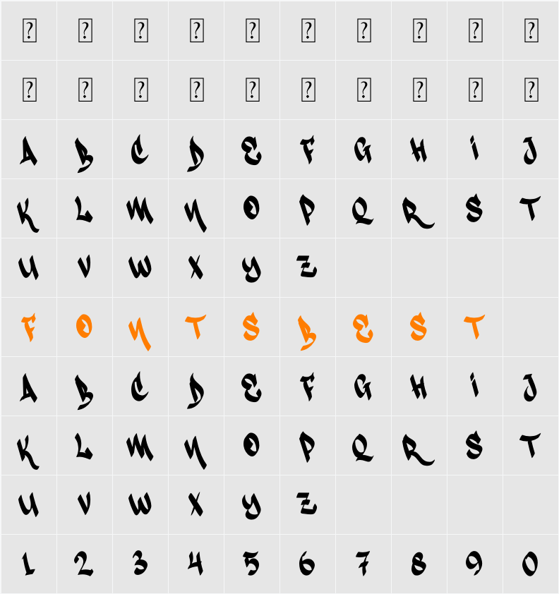 Darksite Character Map