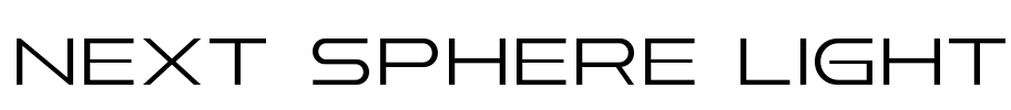 Next Sphere Light Font Image