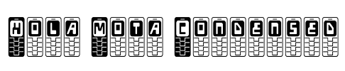 Hola Mota Condensed Font Image