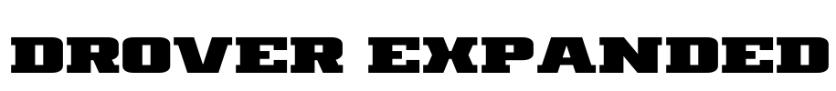 Drover Expanded Font Image