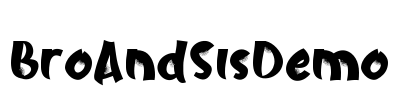 BroAndSisDemo Font Image