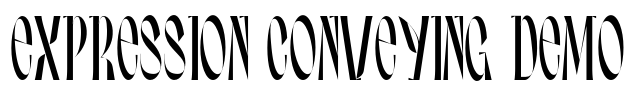 Expression Conveying Demo Font Image