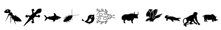Animal Y Fobt Font Image