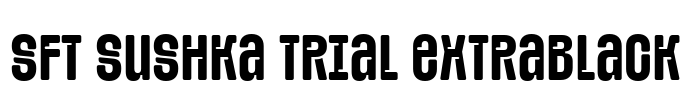 SFT Sushka TRIAL ExtraBlack Font Image