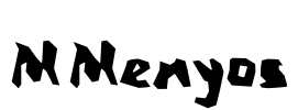 M Menyos Font Image