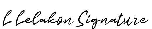L Lelakon Signature Font Image