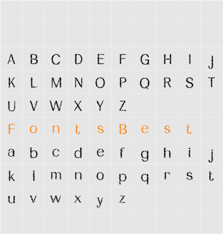 Diamend Unfocus Demo Character Map