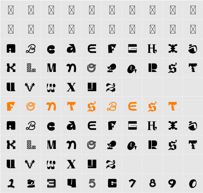 MGN Kinetic Display 5 Character Map