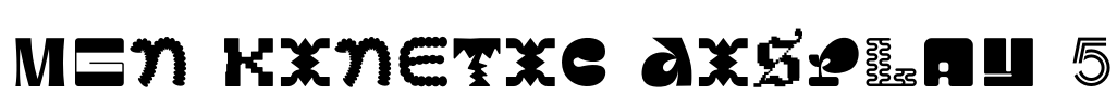 MGN Kinetic Display 5 Font Image