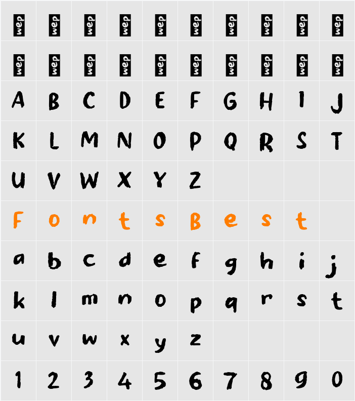 n Nimbrung Character Map